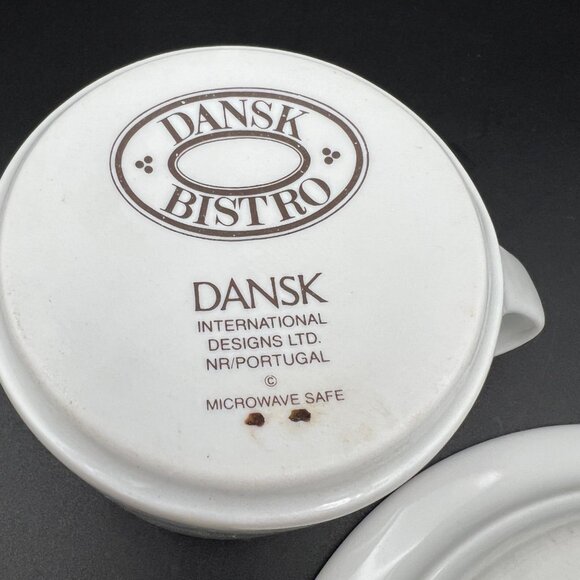 Dansk Bistro Maribo Pattern Flat Coffee Cup & Saucer Set (s) - Picture 6 of 12